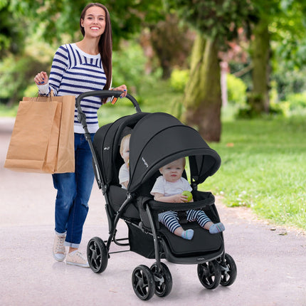 Folding Double Baby Stroller
