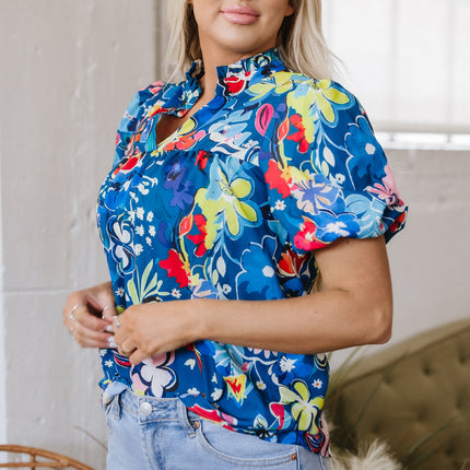 Ainara Floral Puff Sleeve Blouse