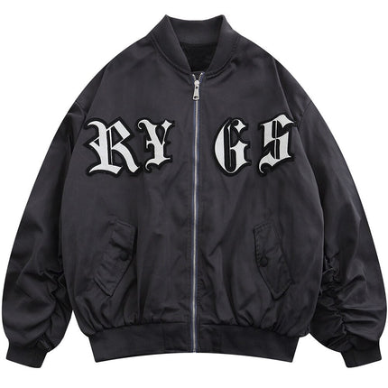 Punk Patch Bomber Cargo Jacket
