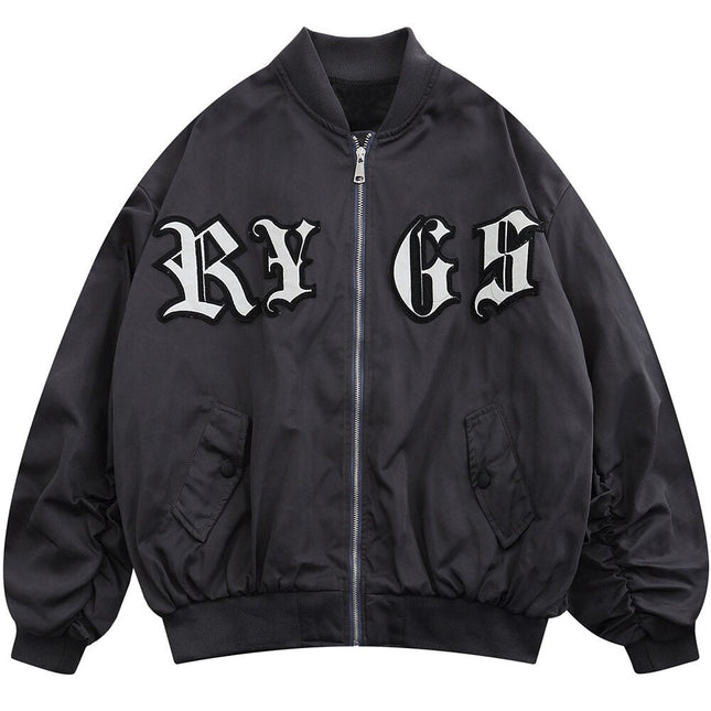 Punk Patch Bomber Cargo Jacket