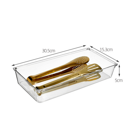 Clear Drawer Organiser Set – 8pc Modular Storage