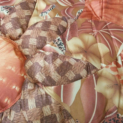 DaDa Bedding Floral Autumn Leaves Warm Bronze Bedspread Comforter Set (BM4304L)