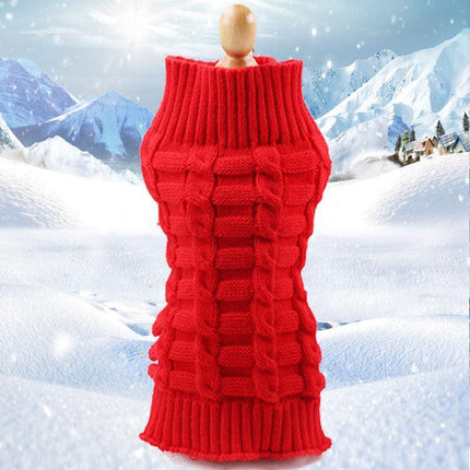 Cozy Cashmere Knit Pet Sweater - Stylish Dog Clothes For Your Furry Friend