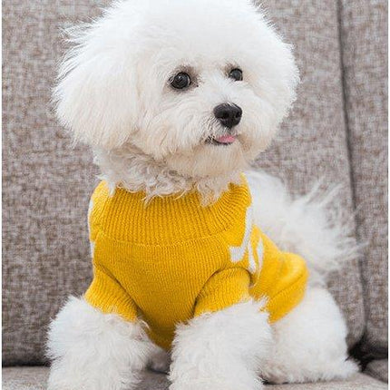 Cozy Woolen Pet Sweater - Stylish And Warm Dog Clothes For All Seasons