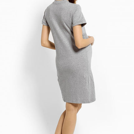 Maternity Nightgown with Mouse Patch