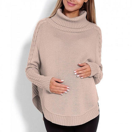 Maternity Poncho with Rounded Bottom