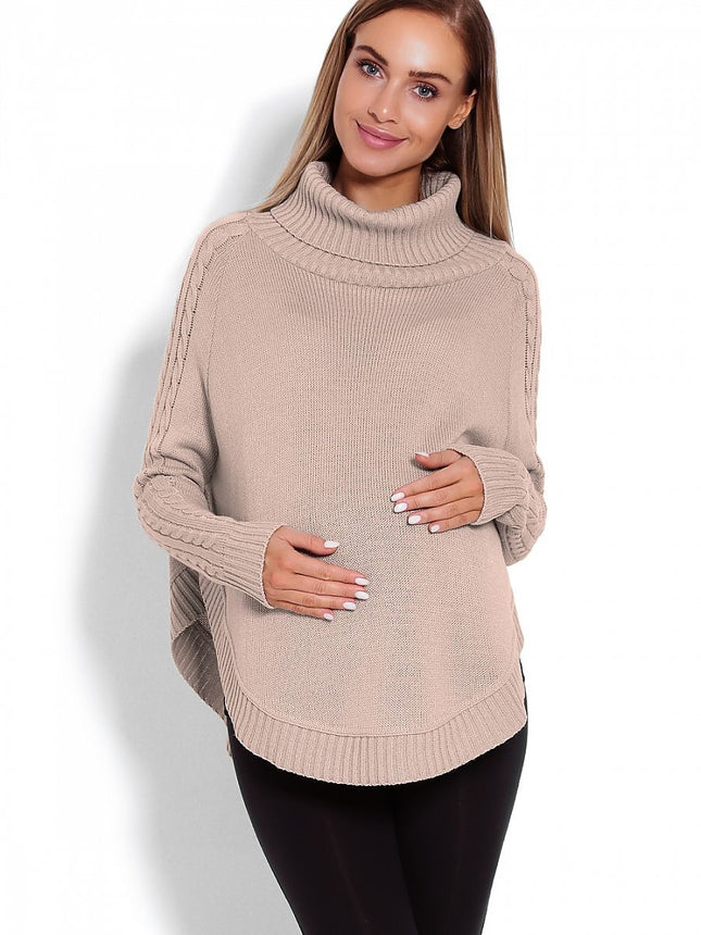 Maternity Poncho with Rounded Bottom