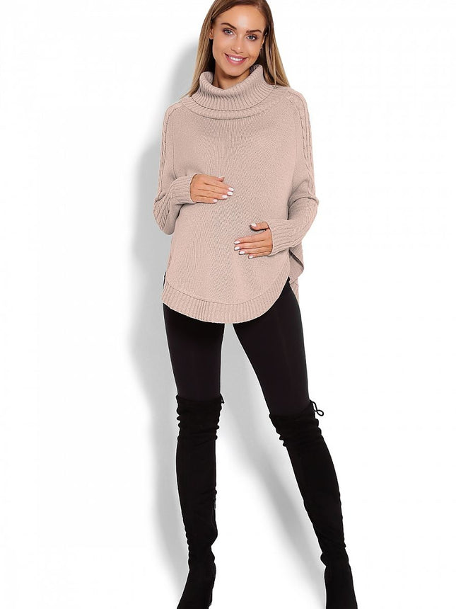 Maternity Poncho with Rounded Bottom