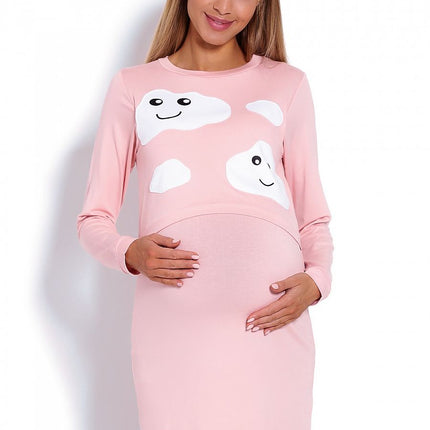 Comfortable Pregnancy & Nursing Maternity Nightgown
