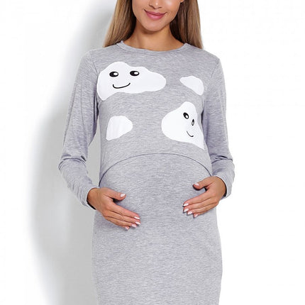 Grey Maternity Nightgown