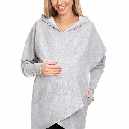 Maternity Hooded Sweatshirt with Side Pockets