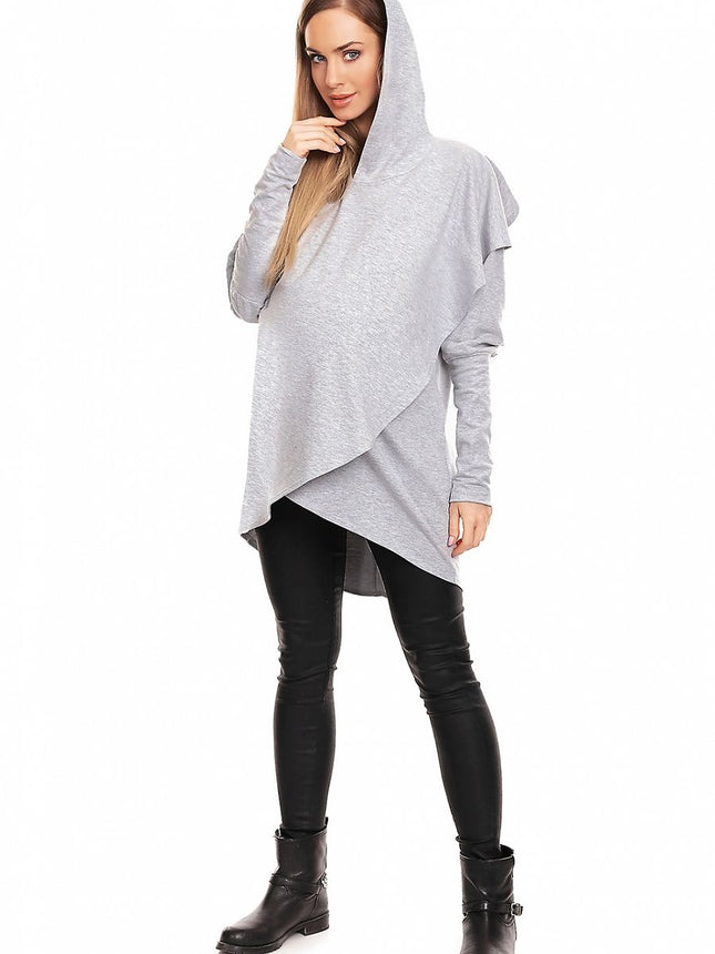 Maternity Hooded Sweatshirt with Side Pockets