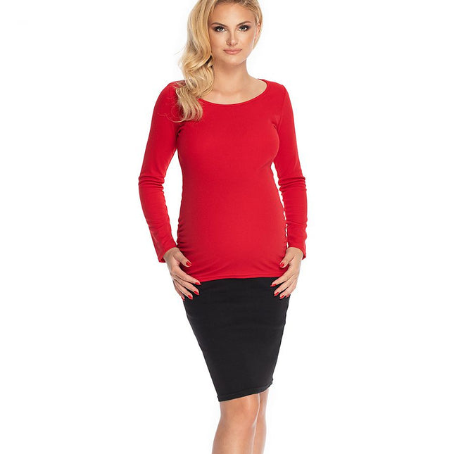 Elegant Classic Cut Maternity Blouse