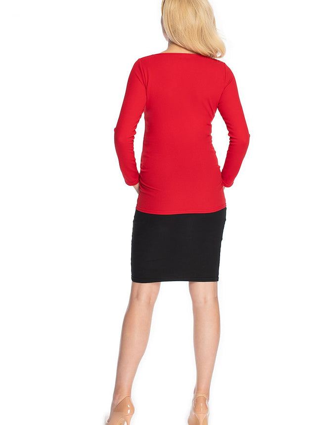 Elegant Classic Cut Maternity Blouse