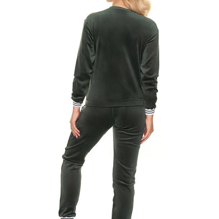 Maternity Tracksuit Set with Contrasting Piping