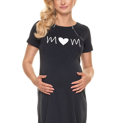 Maternity Nightgown with Nursing Function