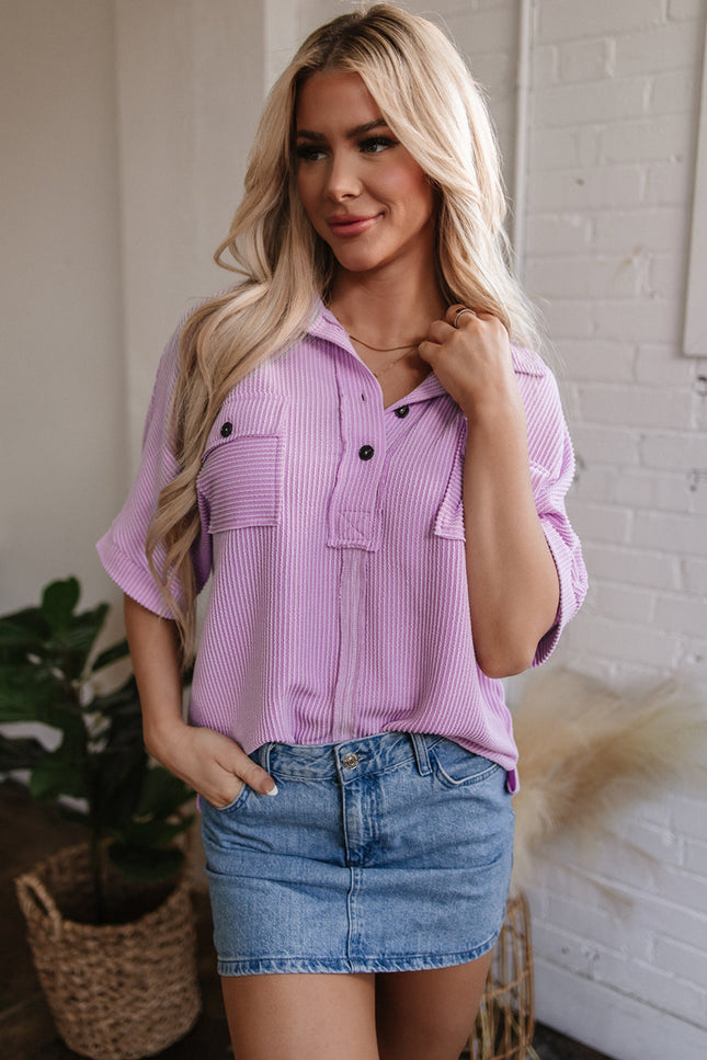 Kyla Collared Buttoned Blouse