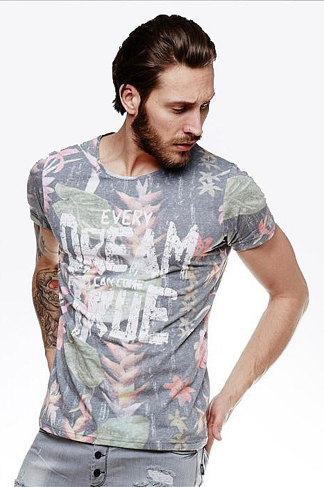 Men’s Printed Casual Graphic Tee