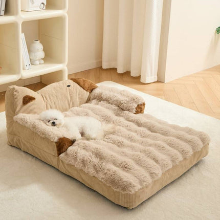 NNETM Soft Indoor Pet Couch for Dogs and Cats