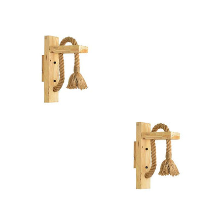 E27 Wooden Rope Wall Lamp Indoor Lighting ~4568