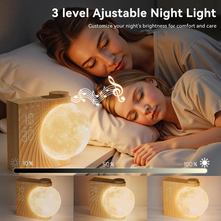 Sunrise Alarm Clock With Moonlight Nightstand Illumination