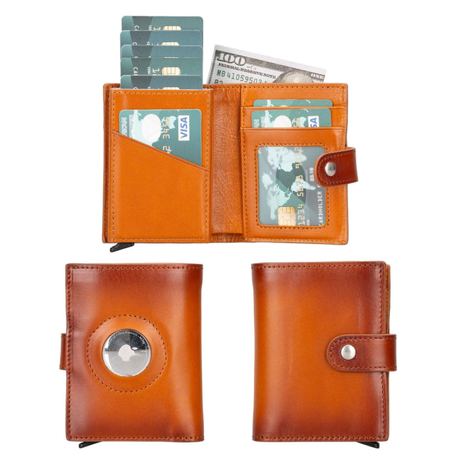 Douglas Leather Pop-Up AirTag Wallet