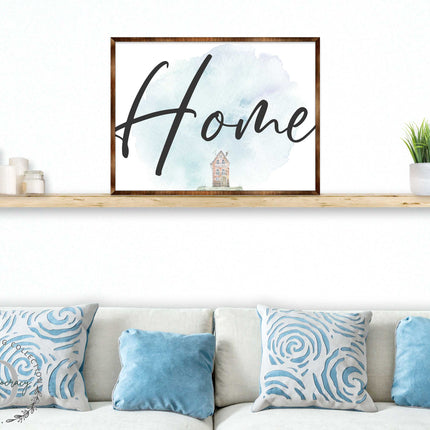 Home - Wooden Housewarming Gift - Contemporary Decor - Wall Decor - Farmhouse Sign - 310338