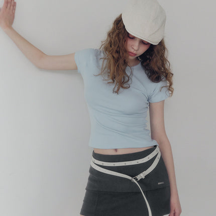 [TWEE] Nowell Panel Stitch Short-Sleeve T-Shirt