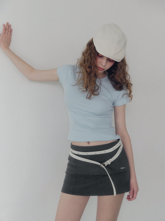 [TWEE] Nowell Panel Stitch Short-Sleeve T-Shirt