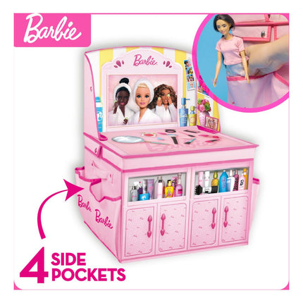 Barbie 2 in 1 Foldable Role Play Vanity Storage
