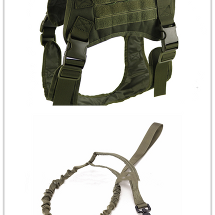 Tactical large dog vest dog patrol equipment pet dog clothes K9 chest strap