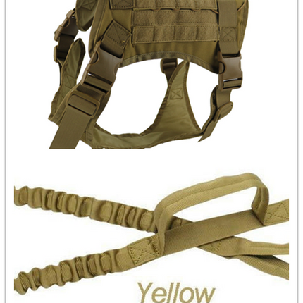 Tactical large dog vest dog patrol equipment pet dog clothes K9 chest strap