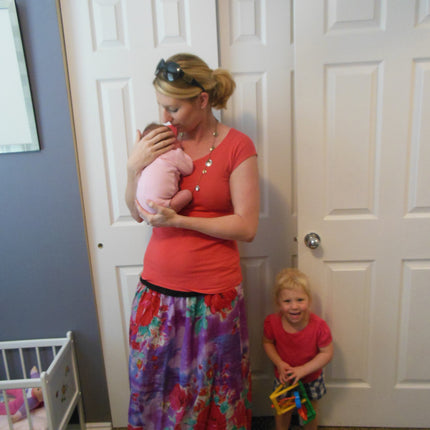 Purple Maternity Skirt