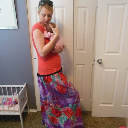 Purple Maternity Skirt