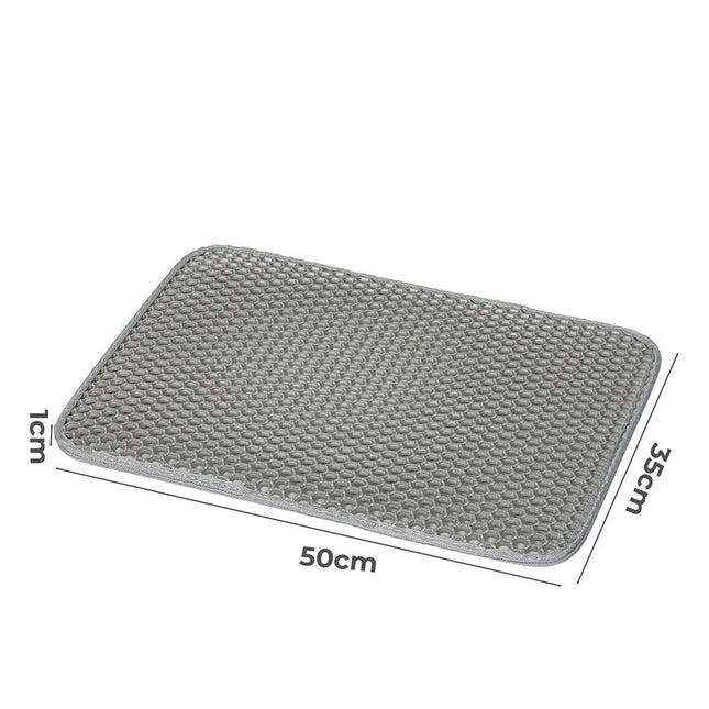 Pawz Cat Litter Mat Large Litter Box Pet Trapping Sifting Mats Waterproof Tray