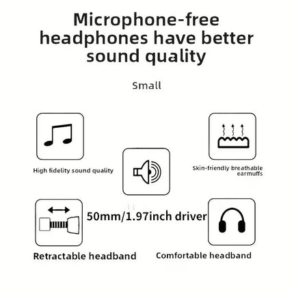 NNETM Dual Plug Wired Studio Headphones