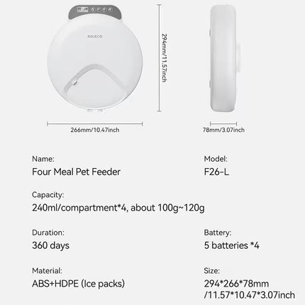 NNETM Wireless Smart Pet Feeder for Cats and Dogs