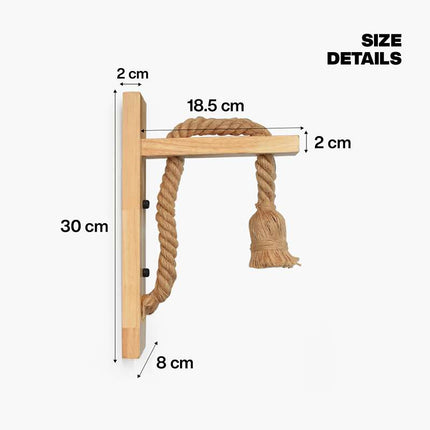 E27 Wooden Rope Wall Lamp Indoor Lighting ~4568
