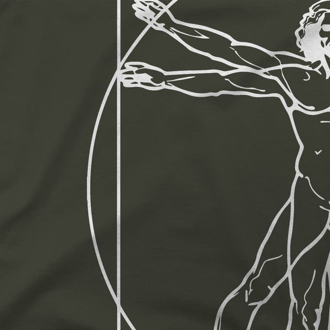 Vitruvian Man Sketch Graphic Tee