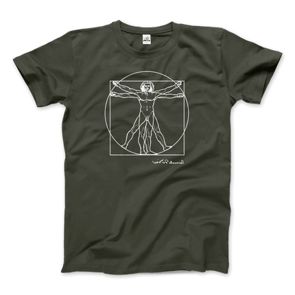 Vitruvian Man Sketch Graphic Tee