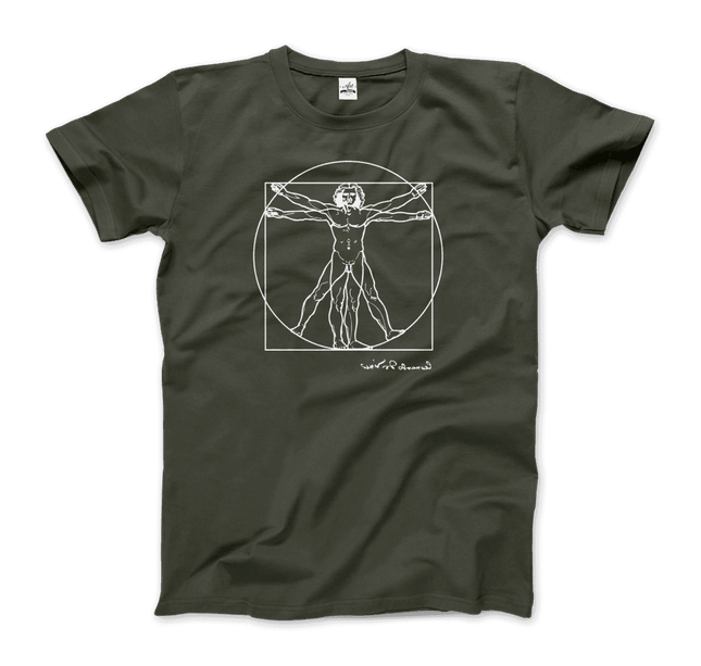 Vitruvian Man Sketch Graphic Tee