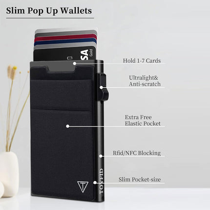 Slim RFID Pop-Up Card Wallet