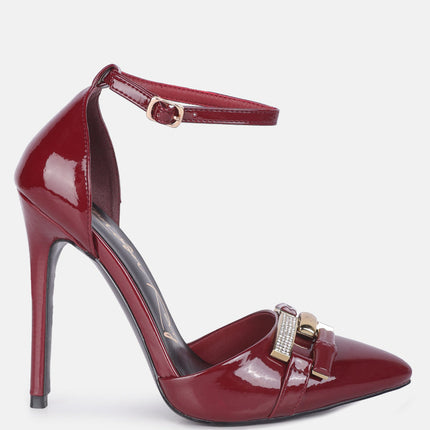 Mocktail Buckle Stiletto Heels