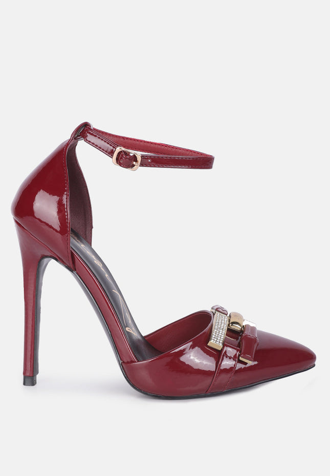 Mocktail Buckle Stiletto Heels
