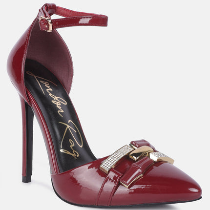 Mocktail Buckle Stiletto Heels