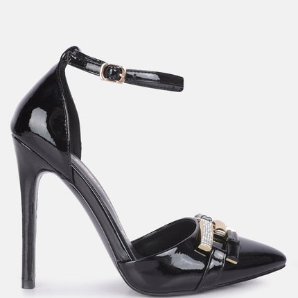 Mocktail Buckle Stiletto Heels