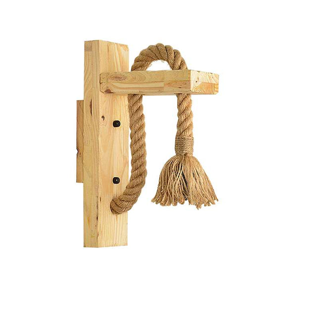 E27 Wooden Rope Wall Lamp Indoor Lighting ~4568