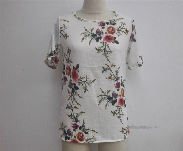 Women’s Chiffon Print Summer Blouse