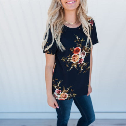 Women’s Chiffon Print Summer Blouse