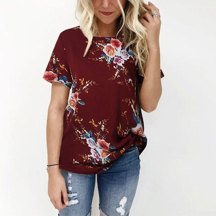 Women’s Chiffon Print Summer Blouse